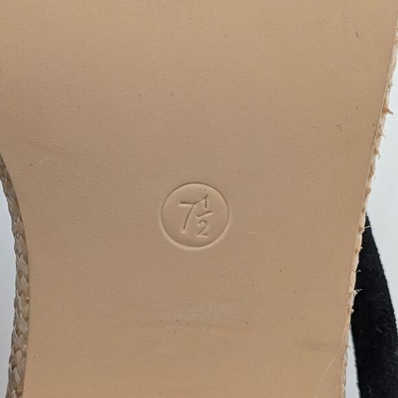 MIA Isabeli Espadrille Slide Sandal Women's Black/Beige Size US7.5 EU38 - Picture 9 of 12